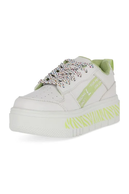 TENIS DE PISO BLANCO ESTAMPADO 33065