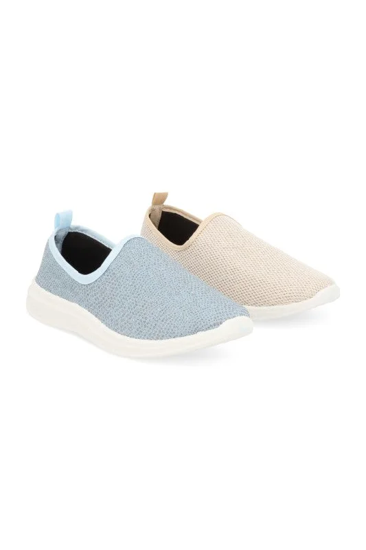 DÚO DE TENIS CASUAL ORO Y AZUL DÚO 304 / 58908