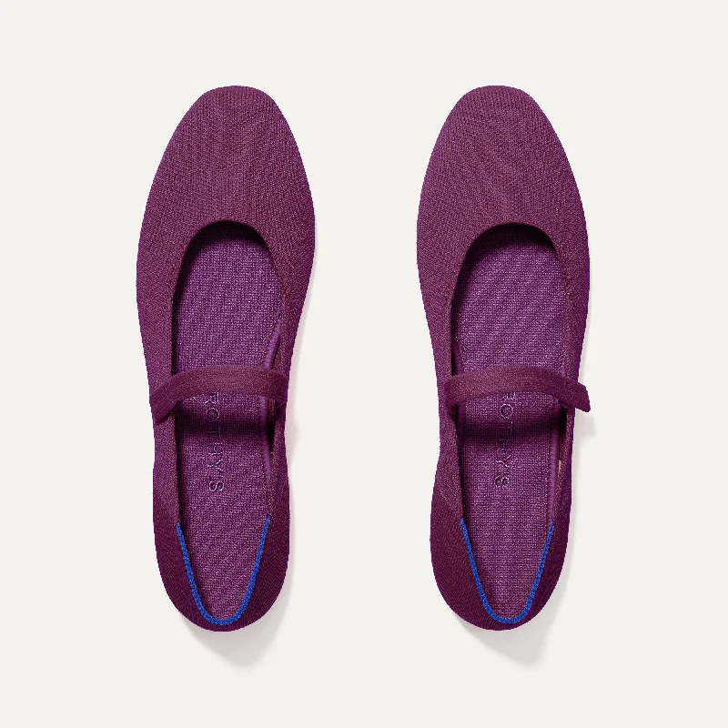 The Square Mary Jane - Plum