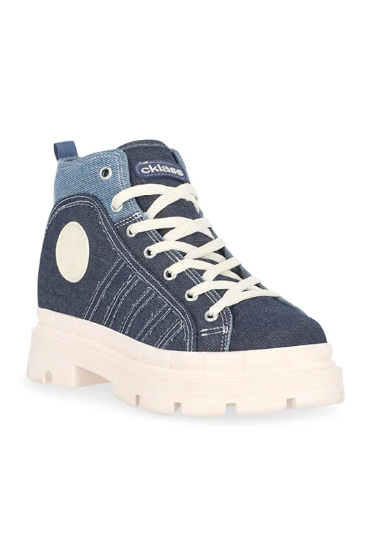 Tenis abotinado mezclilla  47900