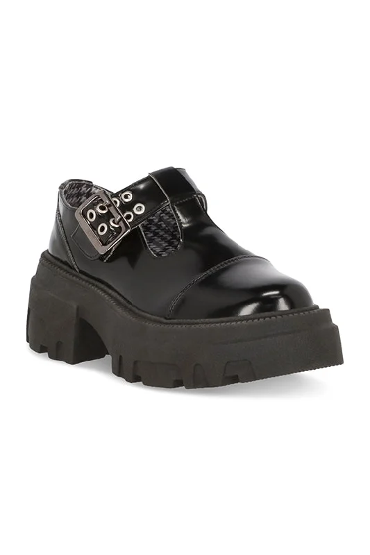 Zapato casual de media plataforma y tacón 03064