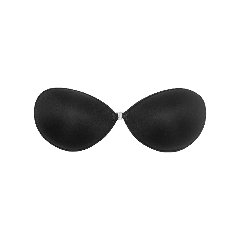 Reusable Silicone Seamless Strapless Bra | Black