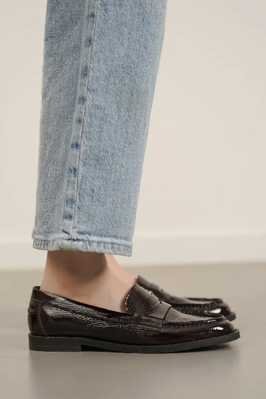 LEATHER PENNY LOAFERS