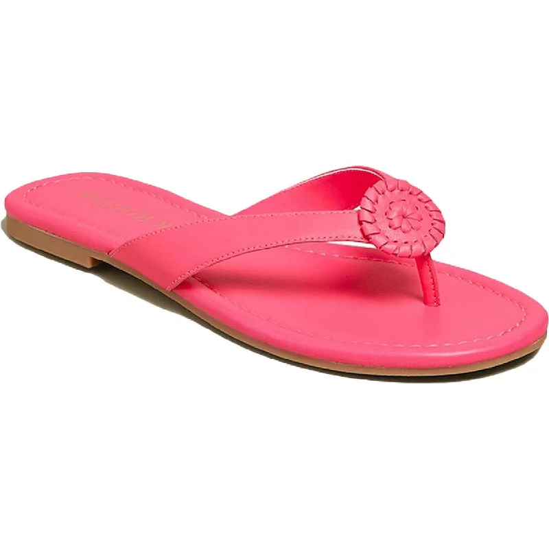 Jack Rogers Womens Rowan Padded Insole Slip On Flip-Flops