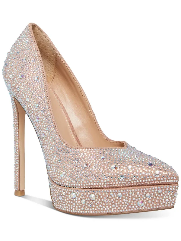 Lidia-R Womens Embellished Man Made Pumps