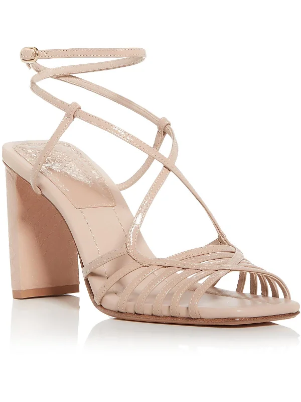 Naya  65 Womens Padded Insole Leather Ankle Strap