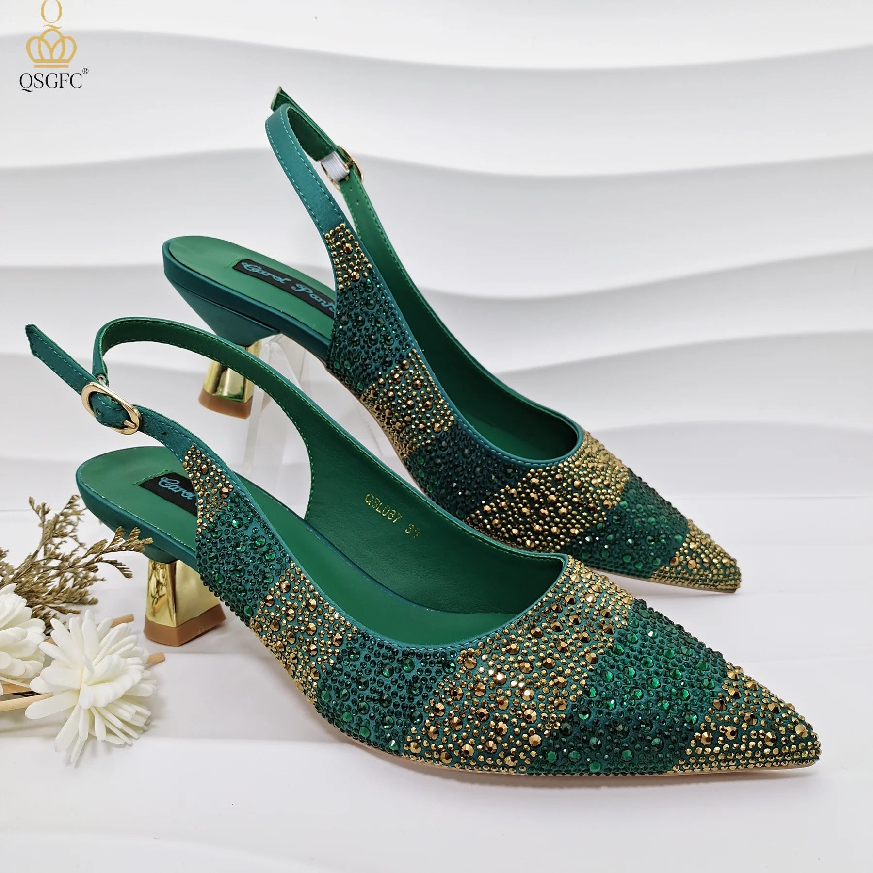 A PAIR SHOES GREEN