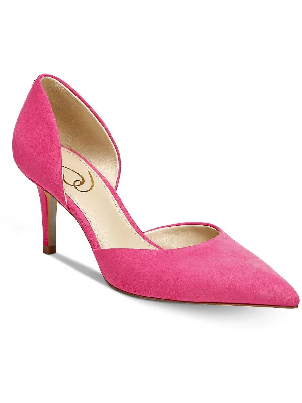 dahlia pink suede