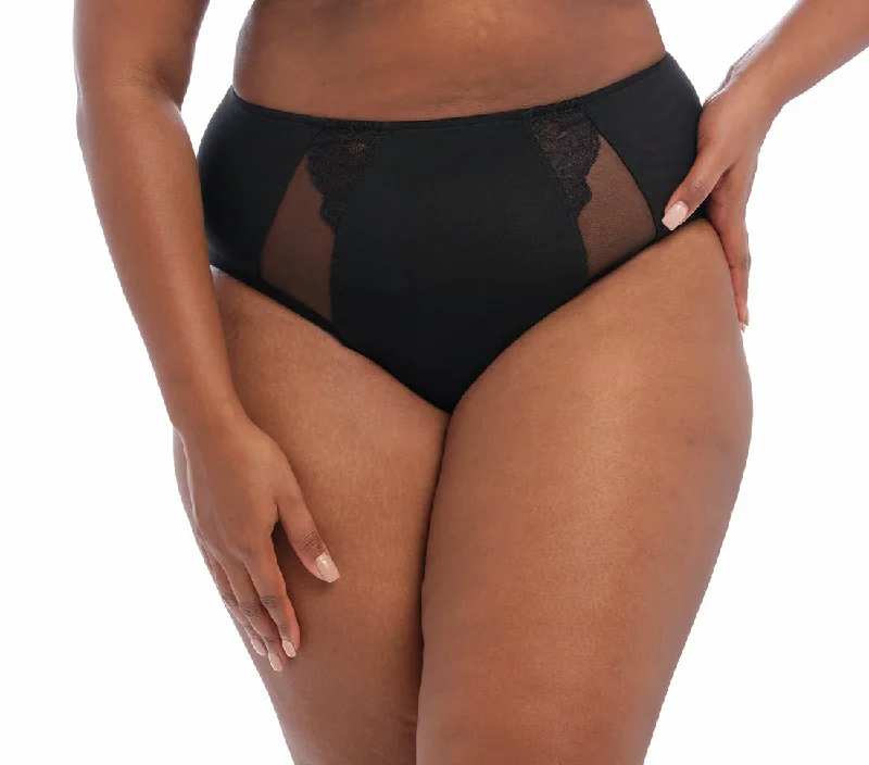 Elomi Brianna Black Full Brief Panty 8085