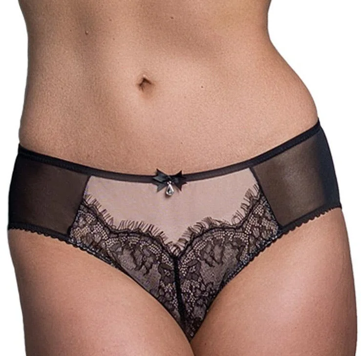 Fit Fully Yours Ava Black Lace Bikini Panty U2382