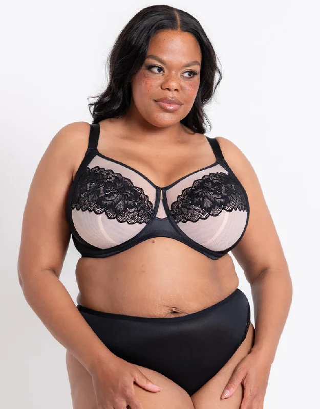 Adella Athena Amore Full Cup Side Support Bra Blush/Black