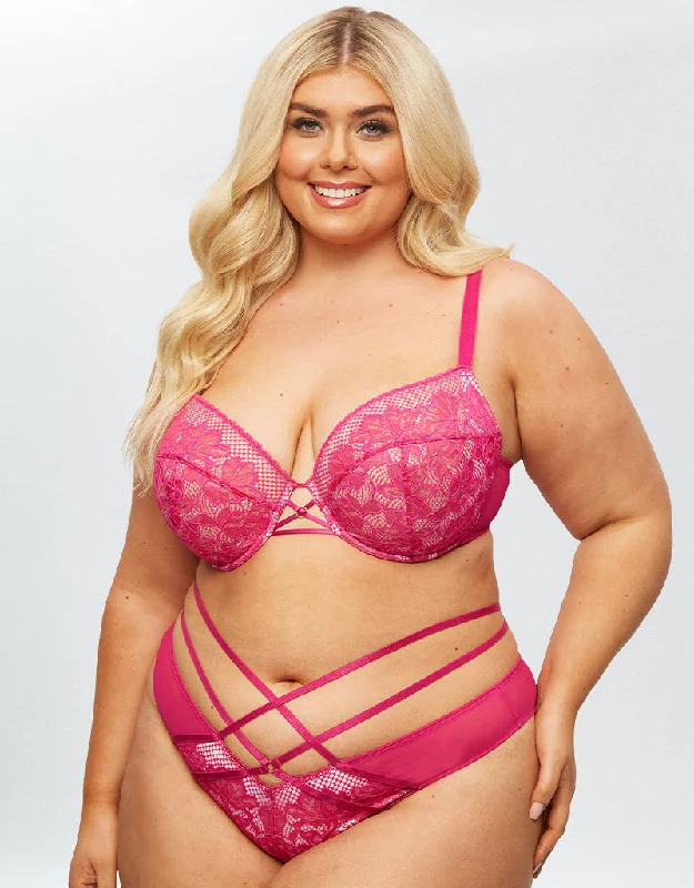 Ann Summers The Lasting Lover Padded Plunge Bra Pink