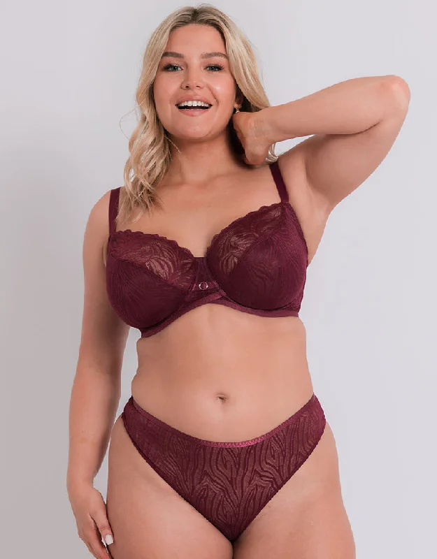 Curvy Kate Lace Daze Balcony Bra Claret