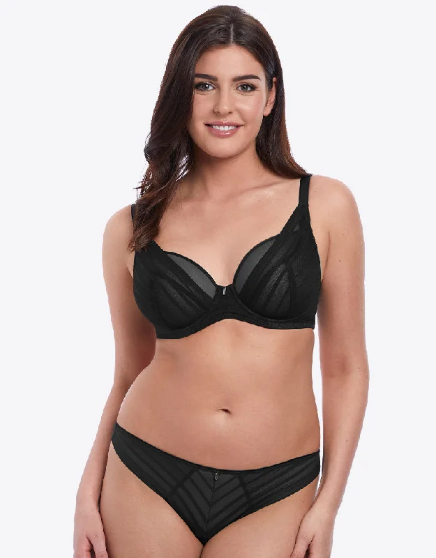 Freya Cameo High Apex Plunge Bra Black