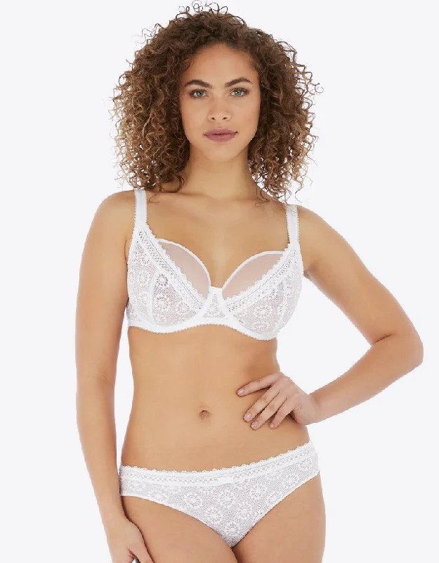 Freya Love Note High Apex Bra White