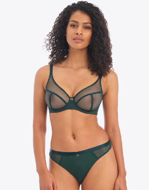 Freya Snapshot High Apex Plunge Bra Deep Emerald