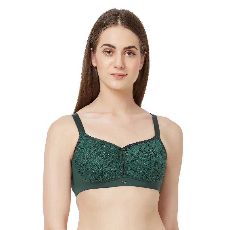 Full Coverage Non Padded Non Wired Lace Bra-FB-705