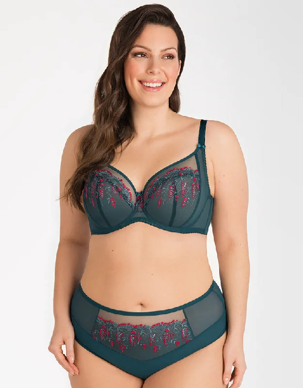 Gorsenia Massima Balconette Bra Green