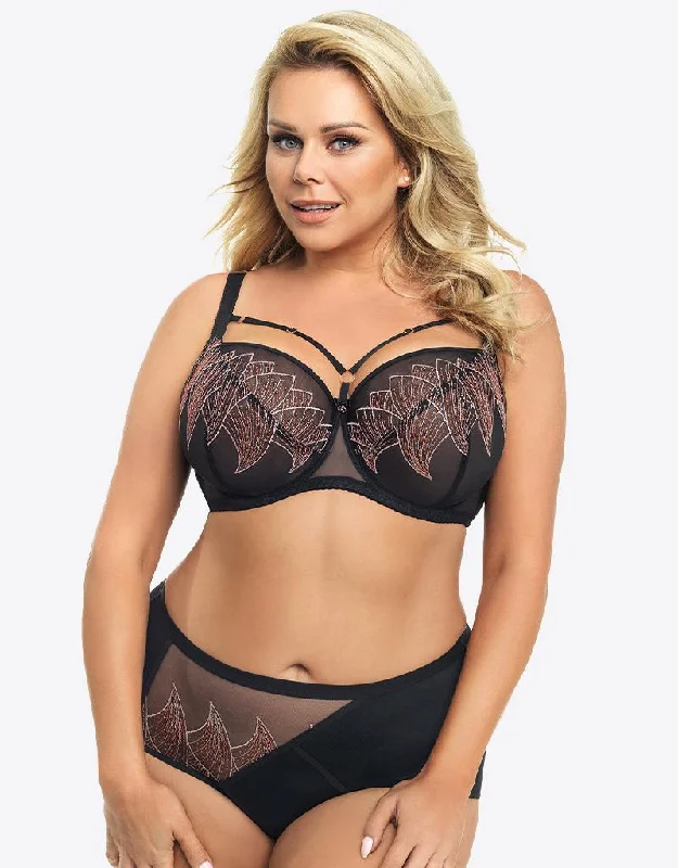 Gorsenia Modena Balconette Bra Black