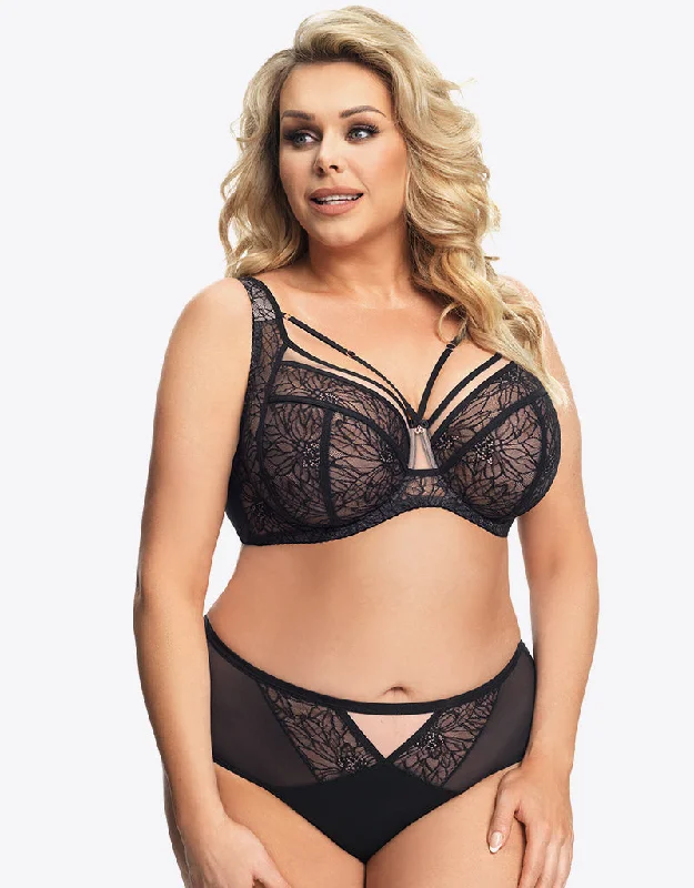 Gorsenia Venezia Balconette Bra Black