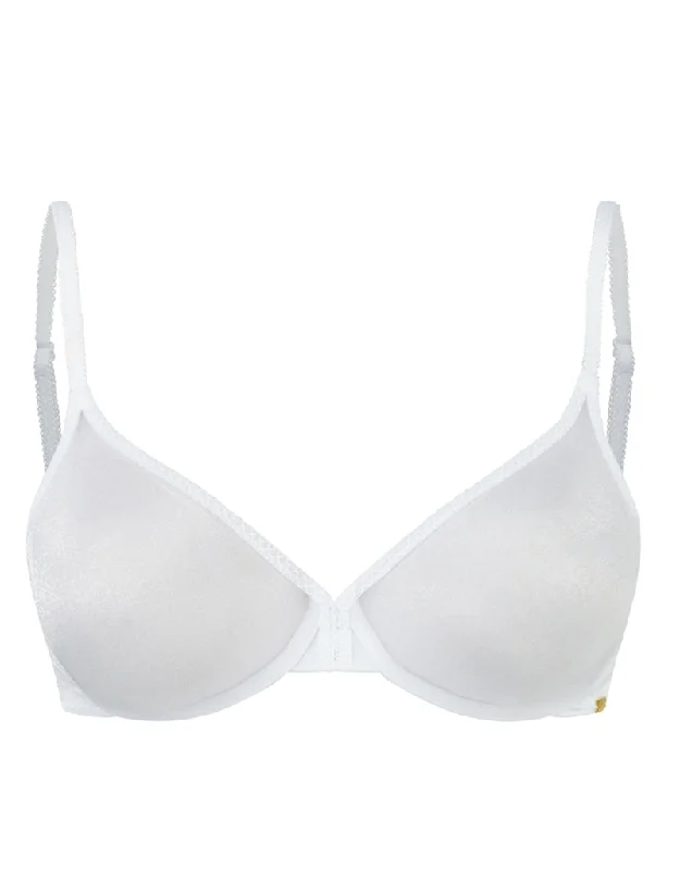 Gossard Glossies Sheer Plunge Bra White