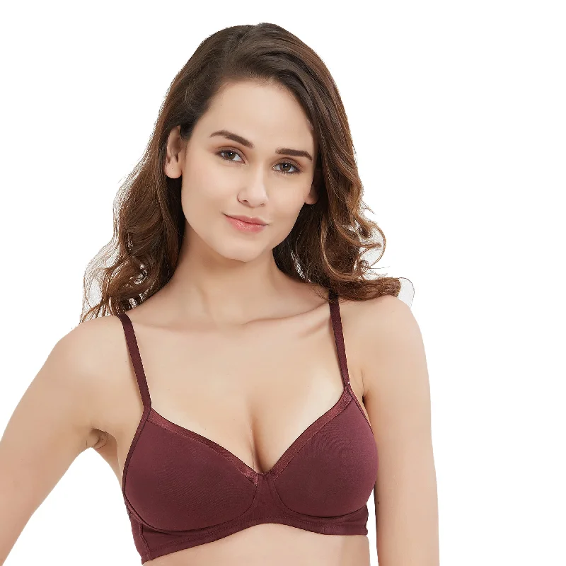 Medium Coverage Padded Non Wired T-shirt Bra-CB-104