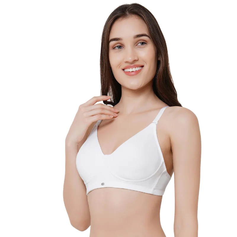 Non Padded Non Wired Full Coverage T-shirt Bra-CB-337