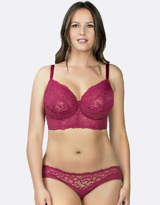 Parfait Cora Longline Bra Crimson