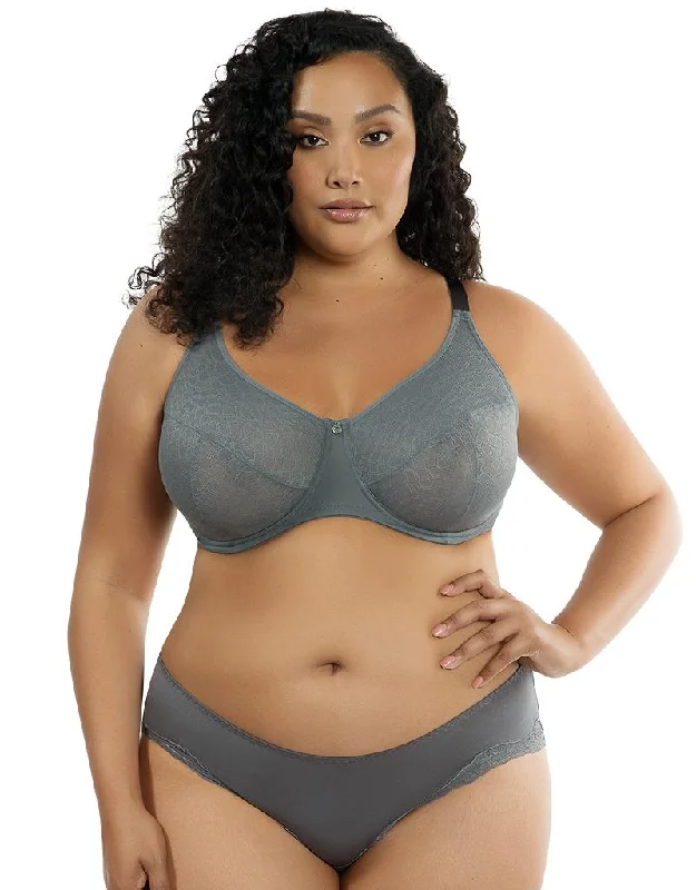 Parfait Enora Minimizer Full Cup Bra Charcoal