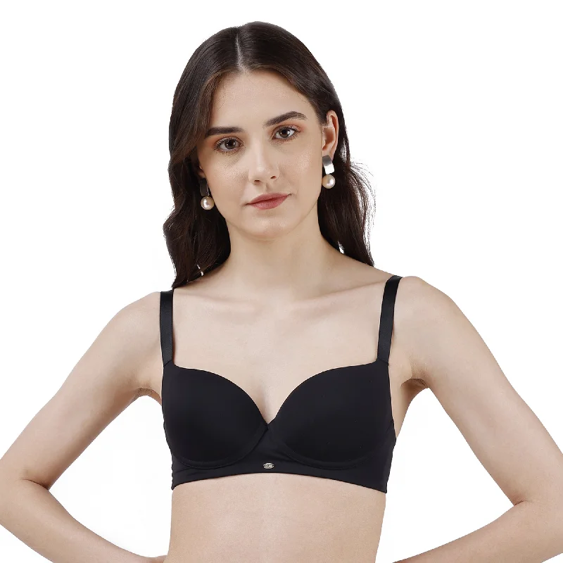 Semi/ Medium Coverage Padded Non Wired T-shirt Bra-CB-133