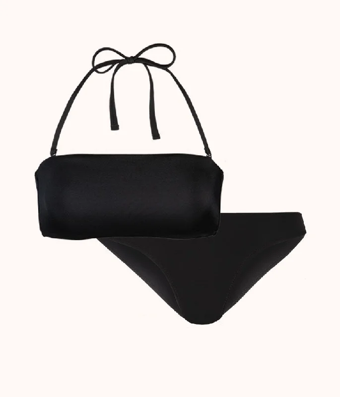 The Bandeau & Bikini Swim Bundle: Jet Black