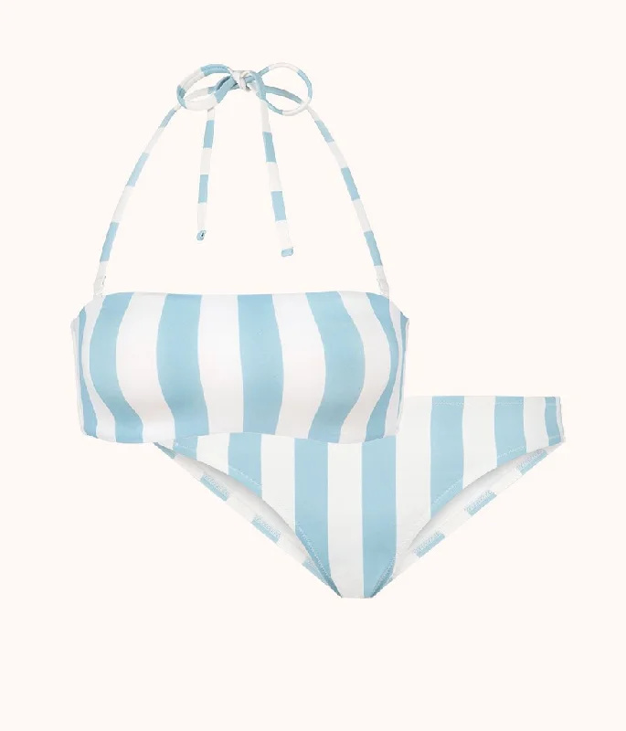 The Bandeau & Bikini Swim Bundle - Print: Cabana Stripe