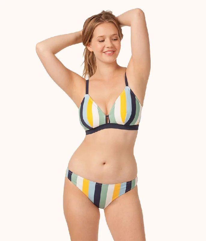 The Busty Bralette - Print: Sunny Stripe