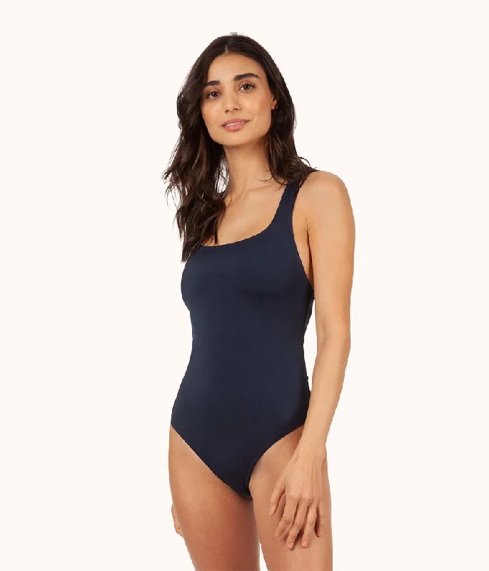 The Crossback One Piece: Navy