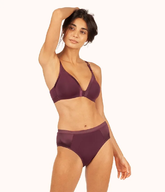 The Luxe High Waist Bikini: Plum