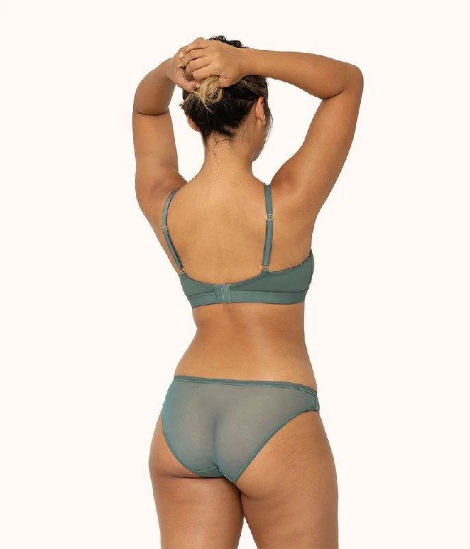 The Mesh Back Bikini: Harbor Green