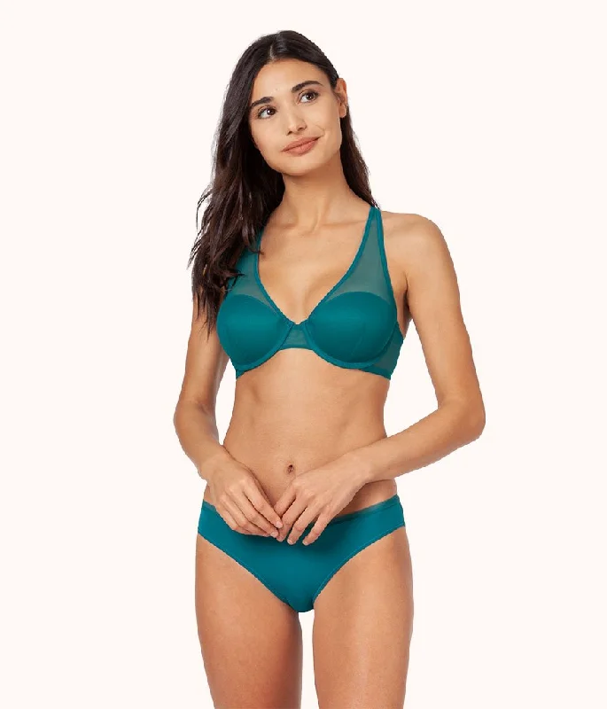 The Mesh Back Bikini: Rich Teal