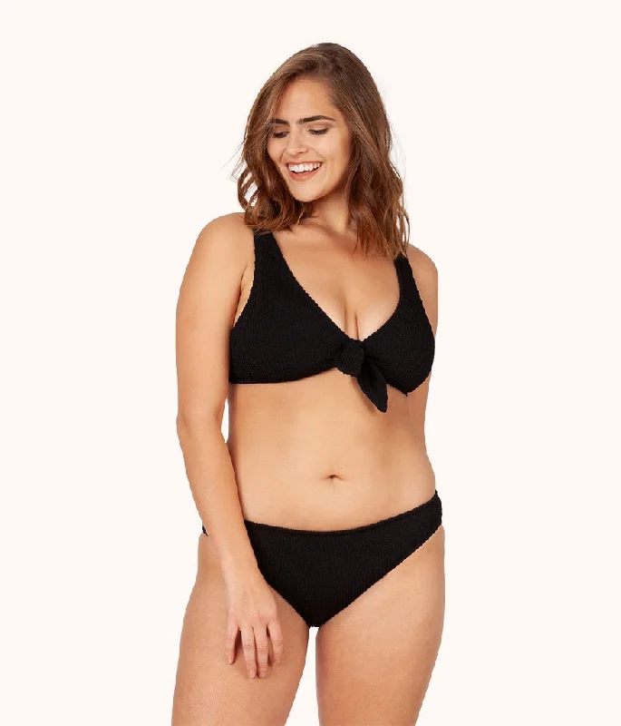 The Ruched Bikini: Jet Black