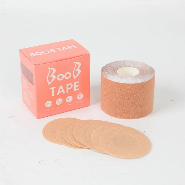 Women Instant Breast Lift Boob Tape Waterproof Body Tape Hypoallergenic Invisible Bra With Nipple Cover Women Instant Breast Lift Boob Tape Waterproof Body Tape Hypoallergenic Invisible Bra With Nipple Cover