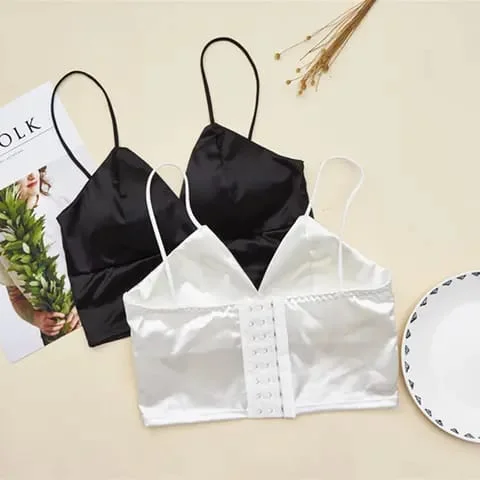 Women Sexy Crop Tops Bra Satin Tube Solid Summer Camis Fashion Camisoles Seamless Basic Tight Z264 Women Sexy Crop Tops Bra Satin Tube Solid Summer Camis Fashion Camisoles Seamless Basic Tight Z264