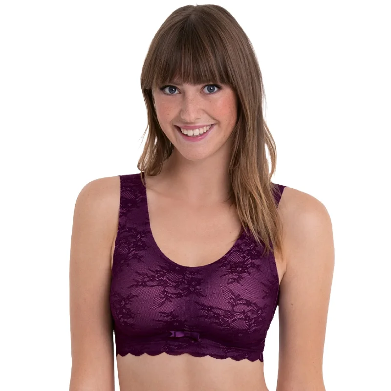 Anita Essentials Lace Bralette- Purple