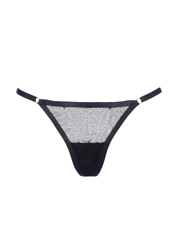 Zenn Thong (Black/Silver)