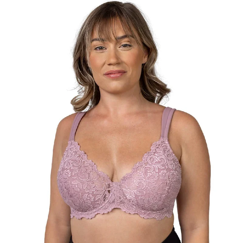 Ava Underwire Scalloped Lace Bra with Wide Straps