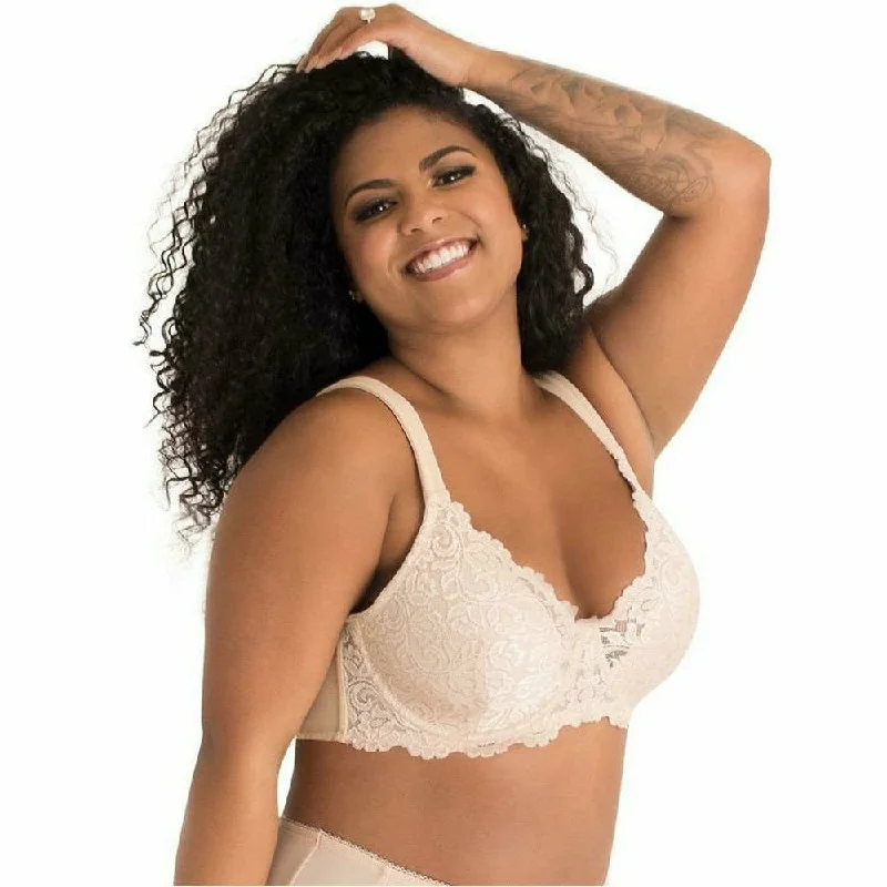 Ava Underwired Scalloped Lace Bra with Wide Straps