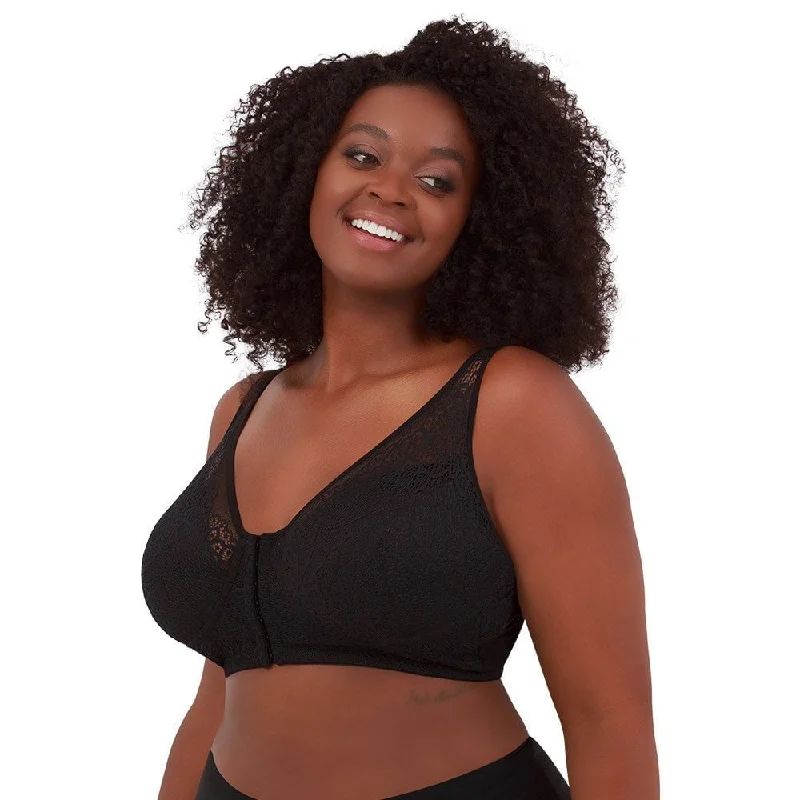 Nora Back Smoothing Wirefree Front Close Bra With Lace