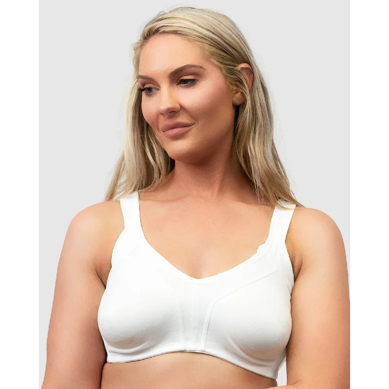 Side Smoothing Organic Cotton Wirefree Minimiser Bra