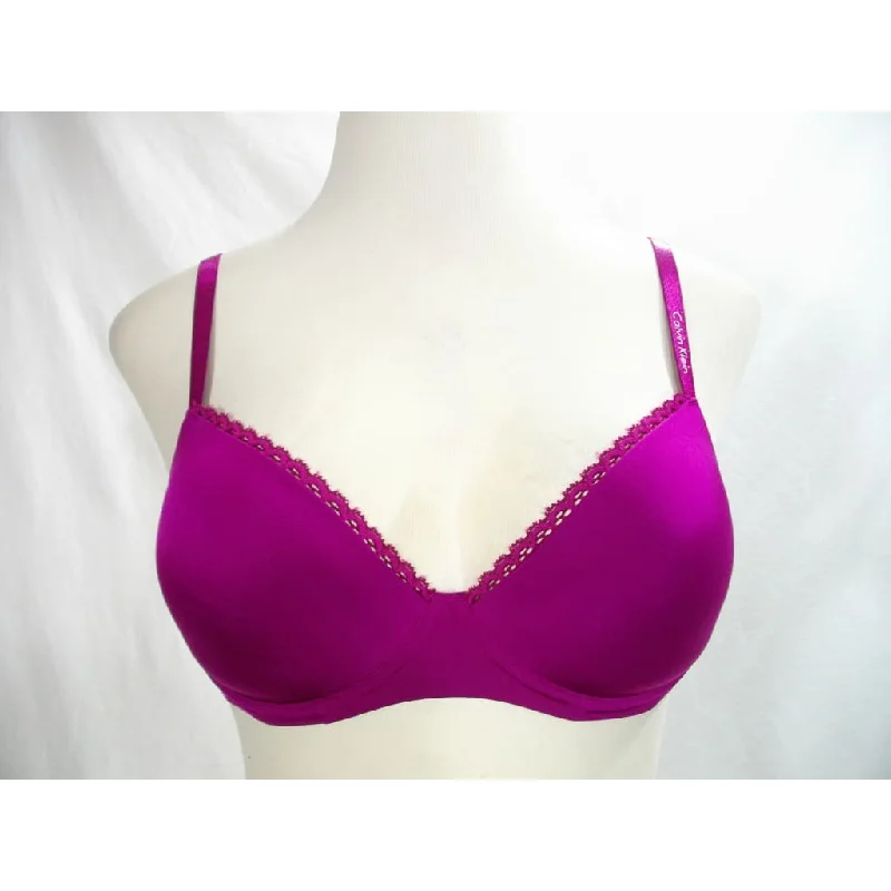 Calvin Klein F2892 Seductive Comfort Customized Lift Underwire Bra 32DD Fuschia Dark Pink NWT Calvin Klein F2892 Seductive Comfort Customized Lift Underwire Bra 32DD Fuschia Dark Pink NWT