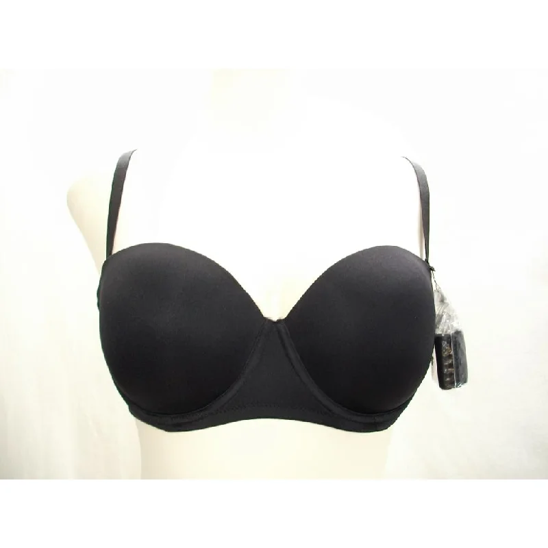 Sociology MMS15R2494 Molded Cup Underwire Strapless Bra 38C Black NWT