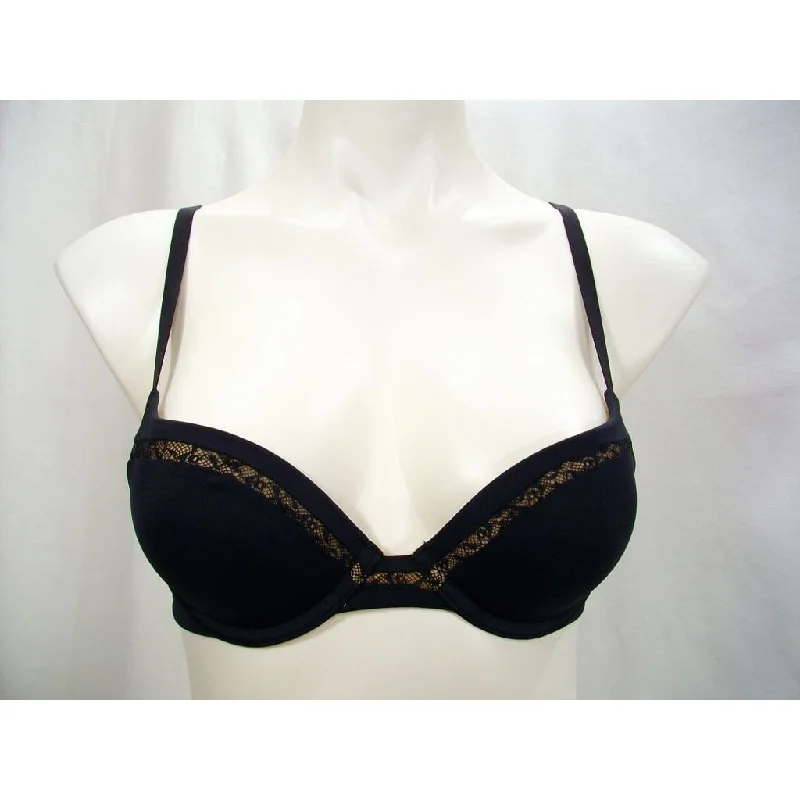 Maidenform Self Expressions SE9500 Comfort Devotion Back Smoothing Demi UW Bra 36DD Black NWT