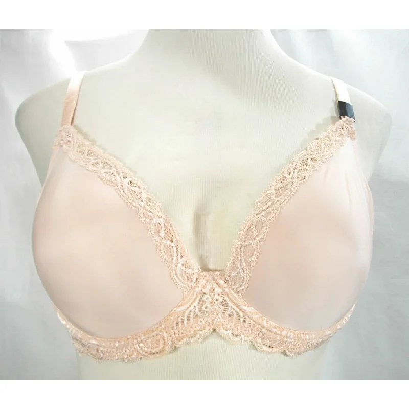 Paramour by Felina 135008 Vivien Plunge Contour Underwire Bra 38C Sugar Baby Nude NWT